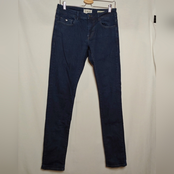 energie Saxon Skinny Jeans‎ Dark Wash 32 34 Low Waist Tight Leg Cotton Elastane - Picture 10 of 10